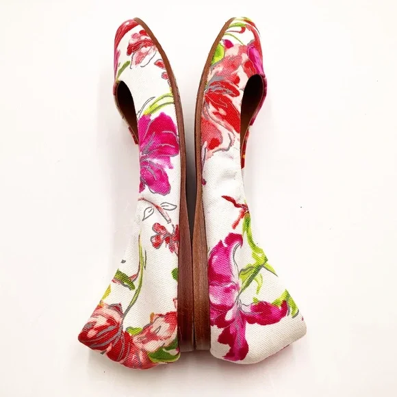 {Brooks Brothers} Floral Ballet Flats - Picture 2 of 6